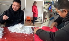 Muốn may áo khoác tặng vợ yêu, người đàn ông làm một hành động khiến dân tình