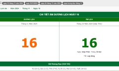 Hôm nay (16/11), có phải ngày đẹp không?