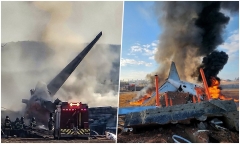 Vụ tai nạn máy bay chở 181 người ở Hàn Quốc: Hộp đen ngừng ghi dữ liệu 4 phút cuối 