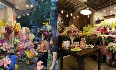 Nhộn nhịp thị trường hoa tươi dịp 20/10