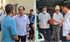 Bí thư Thành ủy TP.HCM xuống hiện trường, thăm hỏi gia đình các nạn nhân vụ cháy ở quận 10