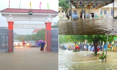 Mưa lũ diễn biến phức tạp, nhiều trường ở Hà Tĩnh đồng loạt cho học sinh nghỉ học