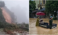 Mưa lớn gây chia cắt tại Nghệ An, hàng nghìn học sinh phải nghỉ học