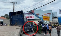 Xót xa nữ sinh lớp 8 bị xe container cán tử vong trên đường đi học