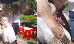 Hà Tĩnh: Công an nói gì về vụ cô dâu, chú rể bị hắt chất bẩn?