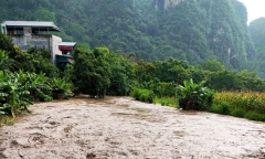 Lũ quét khiến 4 người dân mất tích ở Cao Bằng