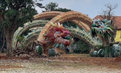 Bị phạt 90 triệu vì mang linh vật rồng từ đường hoa Nguyễn Huệ lên Đà Lạt lắp