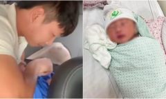 Chưa kịp tới bệnh viện do tắc đường, chồng đỡ đẻ cho vợ ngay trên taxi ở Hà Nội
