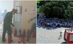 Vụ cháy trường tiểu học ở Hà Nội, sơ tán hàng trăm học sinh: Nguyên nhân ban đầu