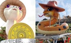 Điểm danh loạt linh vật rắn Tết Ất Tỵ 
