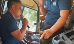 Xử phạt tài xế không thắt dây an toàn, cầm micro hát karaoke
