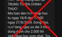 Trường đại học đồng loạt cảnh báo chiêu lừa đảo thí sinh nộp tiền học phí nhập học