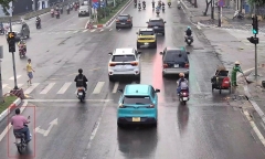 Camera AI ở một ngã tư Hà Nội phát hiện hơn 400 trường hợp vi phạm giao thông trong 24 giờ