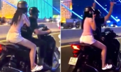 Xác minh clip nam thanh niên buông 2 tay khi chở bạn gái qua cầu Ba Son ở TP.HCM