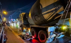 Va chạm với xe bồn ở TP.HCM, trung úy CSGT tử vong