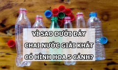 Đáy chai nước giải khát có hình hoa 5 cánh để làm đẹp hay có lý do khác?