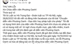 Đại diện pháp lý của bà Đào Lan Hương xin lỗi Phương Oanh