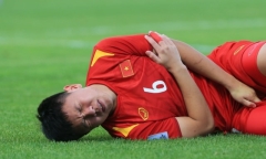 Cầu thủ U23 Việt Nam bị gãy xương sườn, phải rời sân cỏ ít nhất nửa tháng