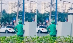 Công an đã xác định người đàn ông chỉnh tín hiệu đèn giao thông ở TP.Thủ Đức