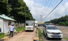 Trả hồ sơ điều tra bổ sung vụ bảo kê xe quá tải qua Trạm CSGT Suối Tre