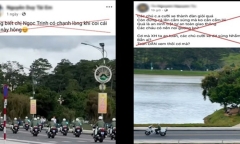 Làm rõ, xử phạt người đăng tin xuyên tạc về đoàn mô tô cảnh sát ở Đà Lạt