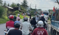 Tai nạn giao thông ở Vĩnh Long: Xe máy va chạm xe chở phạm nhân, người phụ nữ tử vong tại chỗ