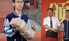 Đỗ đại học top đầu, nam sinh ưu tú được thưởng cọc tiền lớn