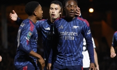 Kết quả bóng đá hôm nay ngày 25/9: Arsenal thắng dễ Port Vale