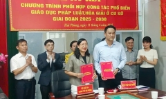 Sở Tư pháp và Hội Luật gia TP.Hải Phòng phối hợp tăng cường phổ biến, giáo dục pháp luật
