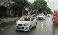 Khởi tố bố vợ và con rể vụ nằm lên kính chắn gió khi xe đang chạy