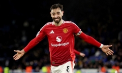 Bruno Fernandes chơi đầy ấn tượng, “Quỷ đỏ” thắng đậm Leicester 