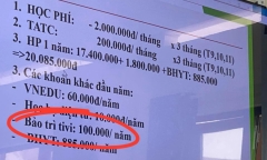 Vụ phụ huynh bức xúc khoản 