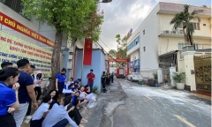 Lời kể nhân chứng trong vụ cháy phía sau ngân hàng ở TP.HCM