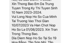TP.HCM: Xuất hiện tin nhắn giả mạo trúng tuyển vào lớp 10