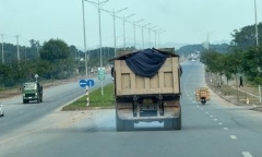 Thái Nguyên: Cần kiểm tra hàng loạt xe trọng tải lớn khai thác đất gây ô nhiễm môi trường