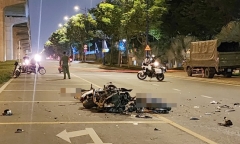 Va chạm giữa xe phân khối lớn và xe máy ở TP.Thủ Đức, hai người tử vong