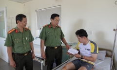 Một trung úy cảnh sát cơ động hy sinh khi tuần tra giao thông