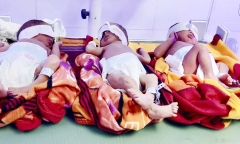 Nghệ An: Sau 8 năm hiếm muộn, sản phụ sinh 3 cùng trứng hiếm gặp 