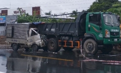 Tin tức tai nạn giao thông ngày 10/8: Tài xế ở Tiền Giang tử vong sau cú tông mạnh vào đuôi xe ben