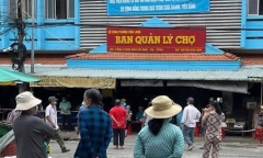 Phong tỏa chợ lớn nhất Vĩnh Long sau khi phát hiện 9 trường hợp nghi mắc COVID-19