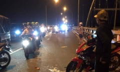 Đang bảo vệ hiện trường, Đại úy công an bị xe tông trọng tương
