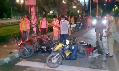 Vụ ô tô tông hàng loạt xe máy dừng đèn đỏ: Tài xế có nồng độ cồn cao