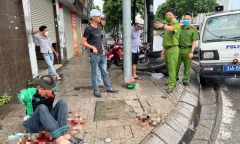 Hà Nội: Bắt giữ tên trộm mặc đồng phục Grab mang theo 2 dao găm và nhiều vam phá khoá