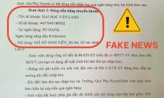 Vụ giả mạo thông báo, lừa sinh viên đóng hơn 86 triệu đồng: ĐH Văn Lang mời công an vào cuộc