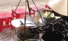 Người bán hàng rong trong clip đổ thức ăn thừa vào nồi nước lèo bị phạt bổ sung
