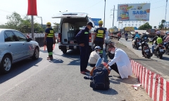 Tin tức tai nạn giao thông mới ngày 22/1: Xe máy tông thành cầu, hai cô gái văng xa 5 m trên quốc lộ 1