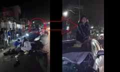 Vụ cô gái đi xe máy gặp nạn bay lên nóc ô tô: Cục Cảnh sát giao thông thông tin