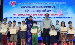 Tin thời sự nóng mới nhất ngày 4/12: 1,2 tỷ đồng chăm lo trẻ khuyết tật, mồ côi TP.HCM