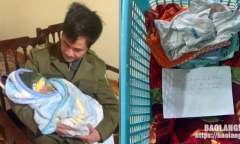 Bé sơ sinh 7 ngày tuổi bị bỏ rơi ở cổng chùa: Mặt đỏ ửng vì thấm mưa rét 