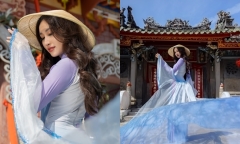 Đoàn Hồng Trang muốn giới thiệu vẻ đẹp thuần Việt đến Miss Global 2022 